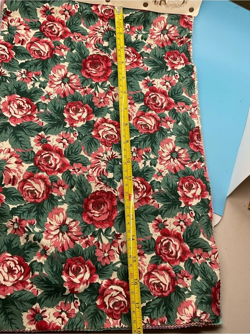 Vintage Cranston Textile Floral Jersey / Interlock Knit Samples 11” X 18” Cotton